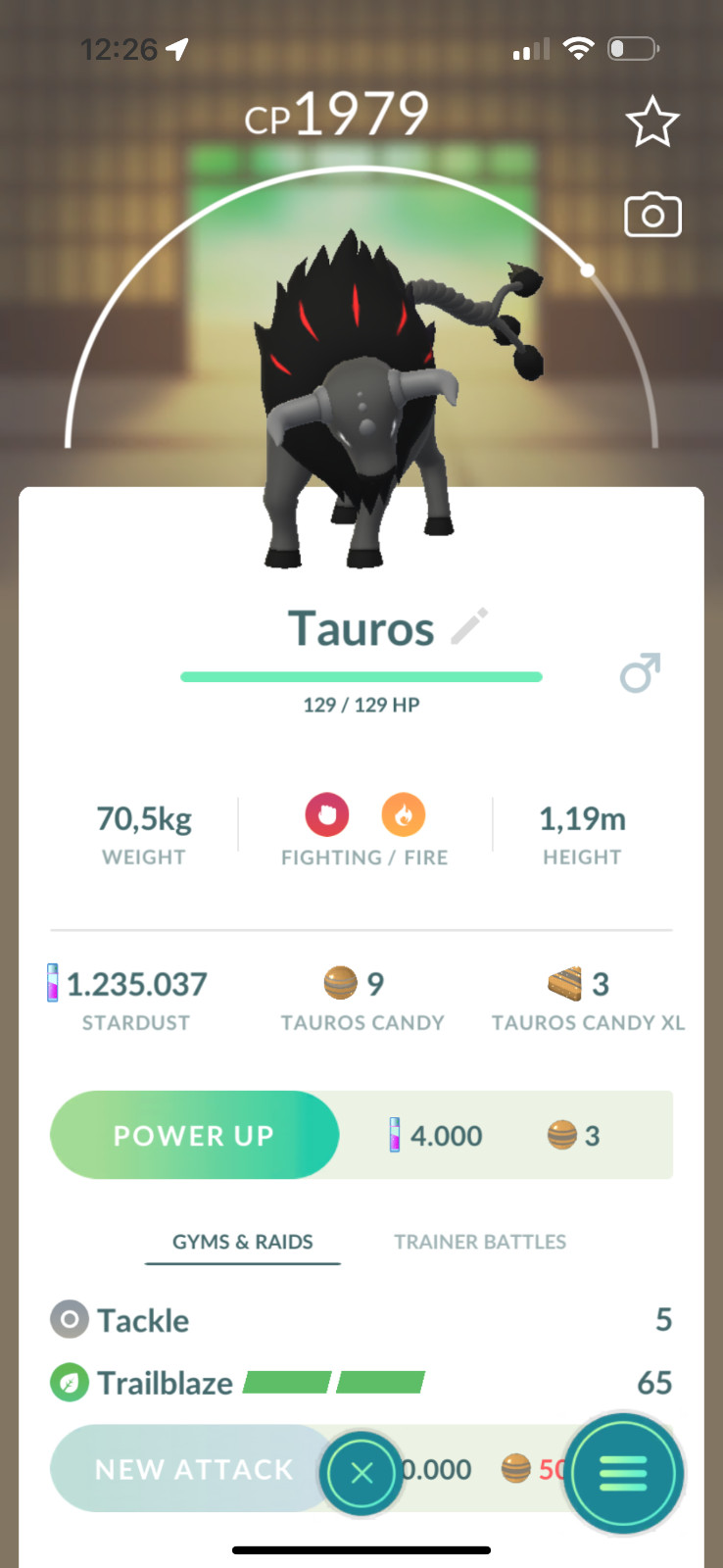 Paldean Tauros (Blaze) | Tr-de 20K Stardust