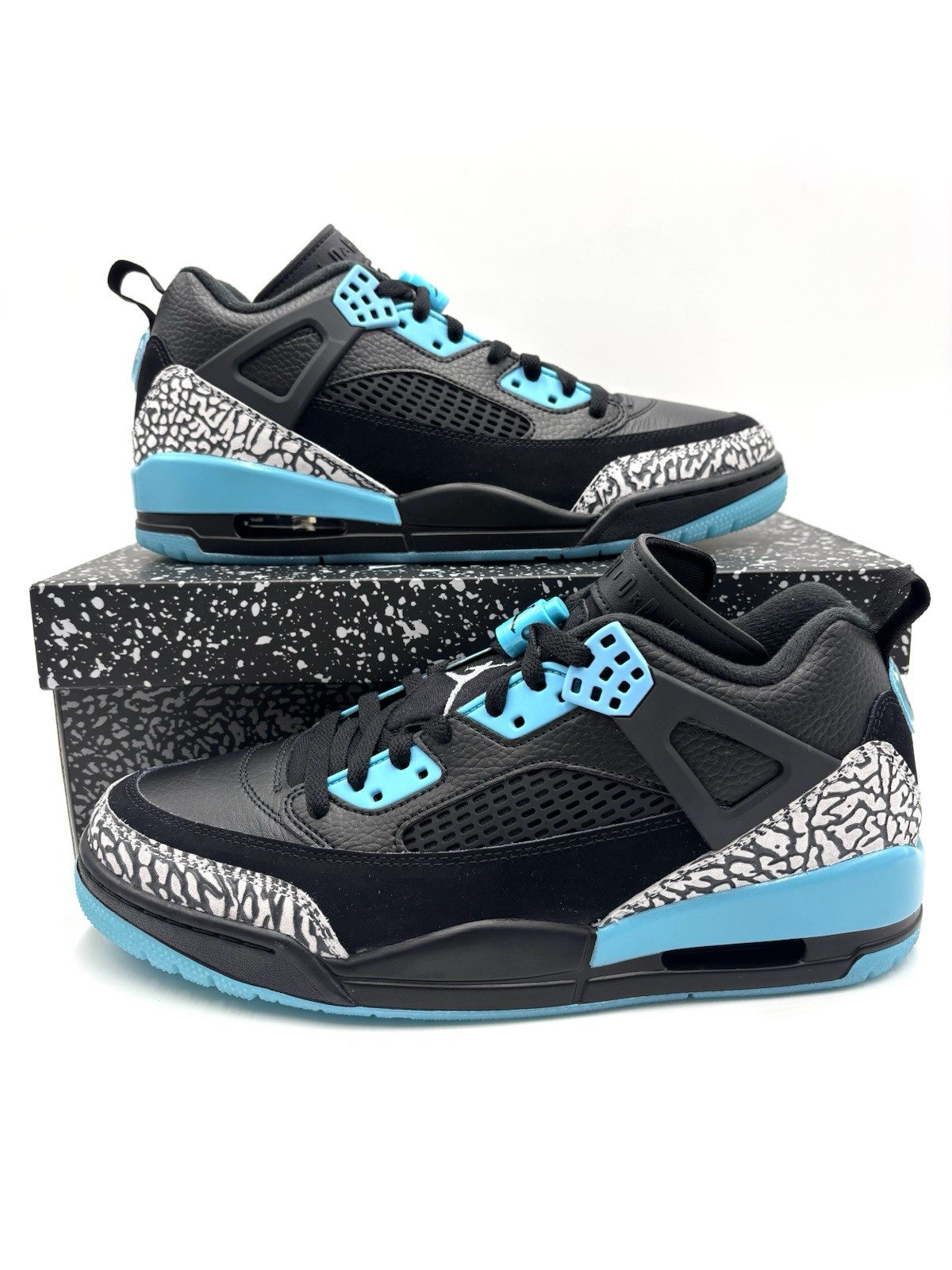 Nike Air Jordan Spizike Low Black Gamma Blue FQ1759-005 Men's Size 9