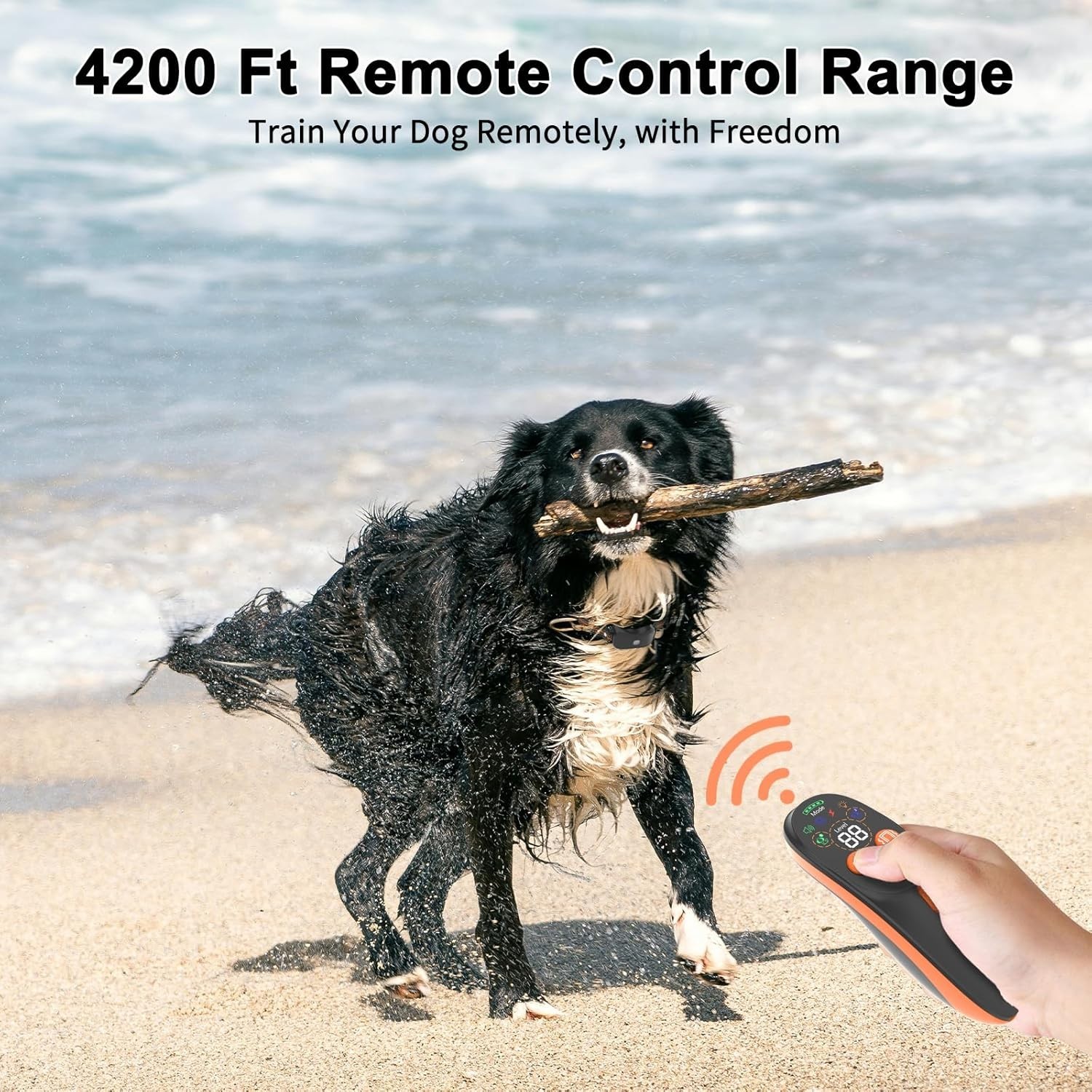 Dog Shock Collar with Remote Control - 4200 FT Remote Control Range, 15-125LBS