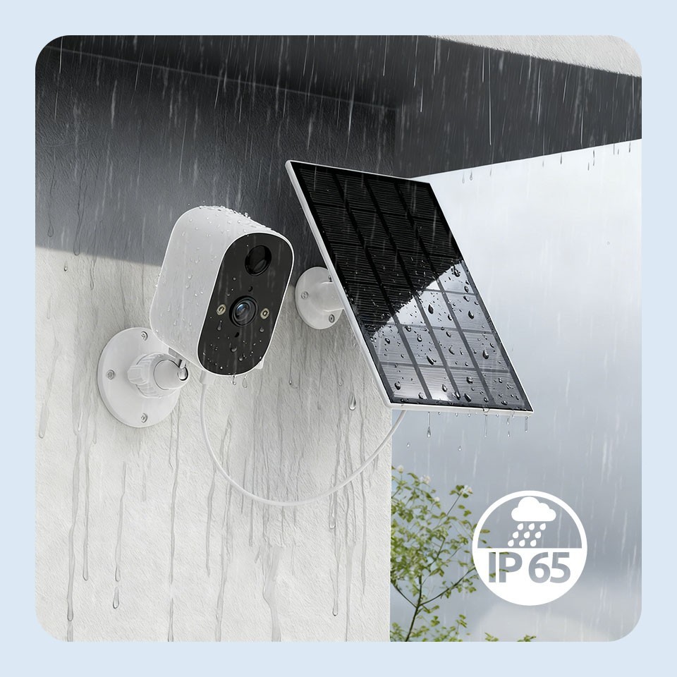 2K Solar Battery Powered Camera Wireless WiFi IP Camera Home Security Audio CCTV