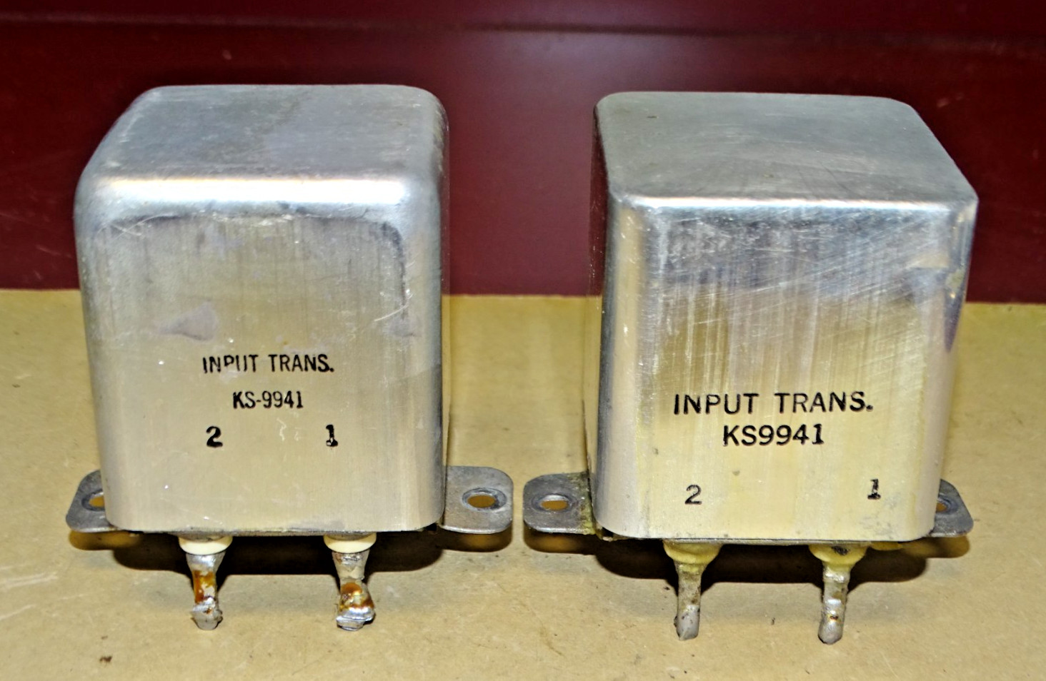 Pair, Western Electric Type KS-9941 Input Transformers, 600 Ohms to Grid