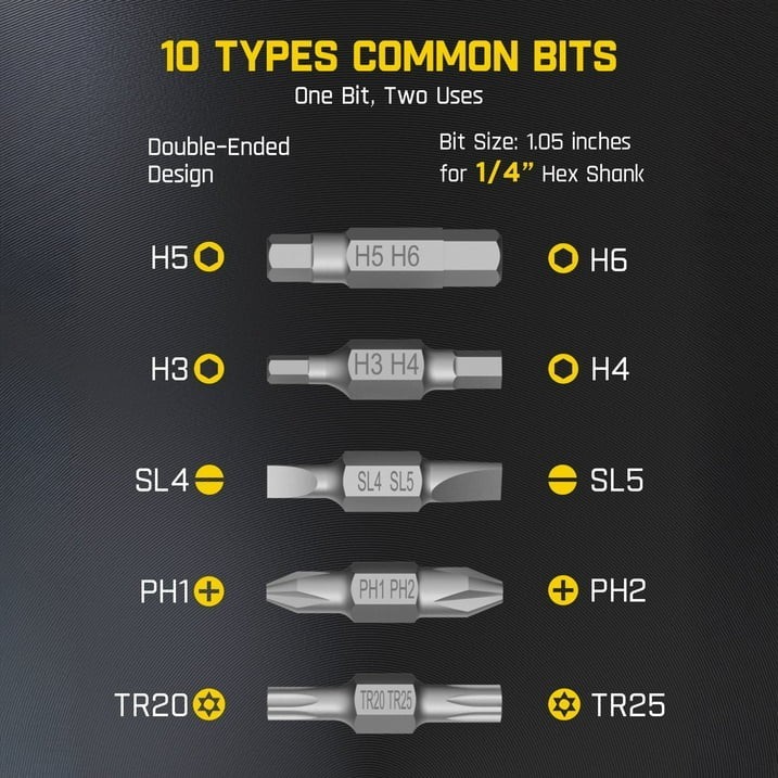 Fanttik S1 Capsule Cordless Screwdriver, 10 piece