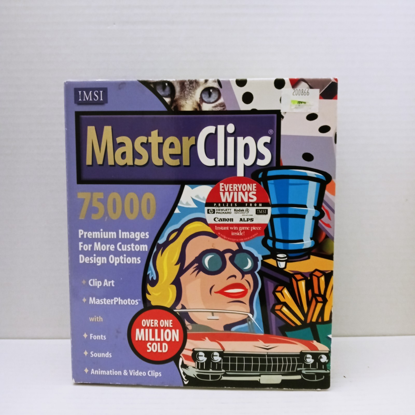 Master Clips Masterclips Software 1997 4 CD CD 75000 Clip Art Big Box