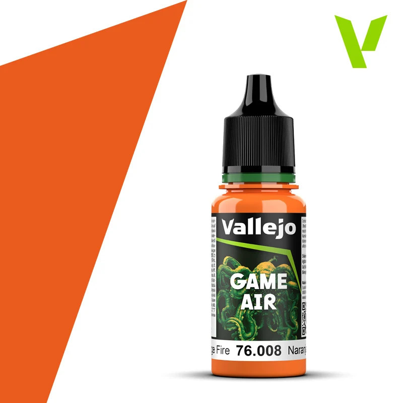 Vallejo Game Air 76.008 Orange Fire 18ml *New*
