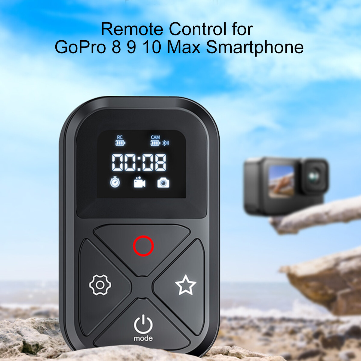 80M Smart Wireless Remote Control Camera Controller for GoPro 12/11/10/9/8/MAX~
