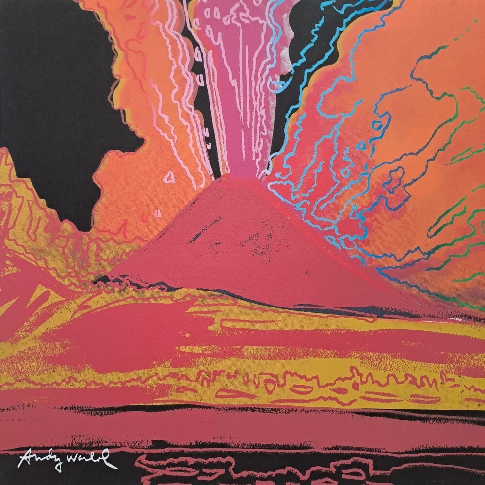 1980s Andy Warhol Signed Limited Edition Lithograph - Vesuvius