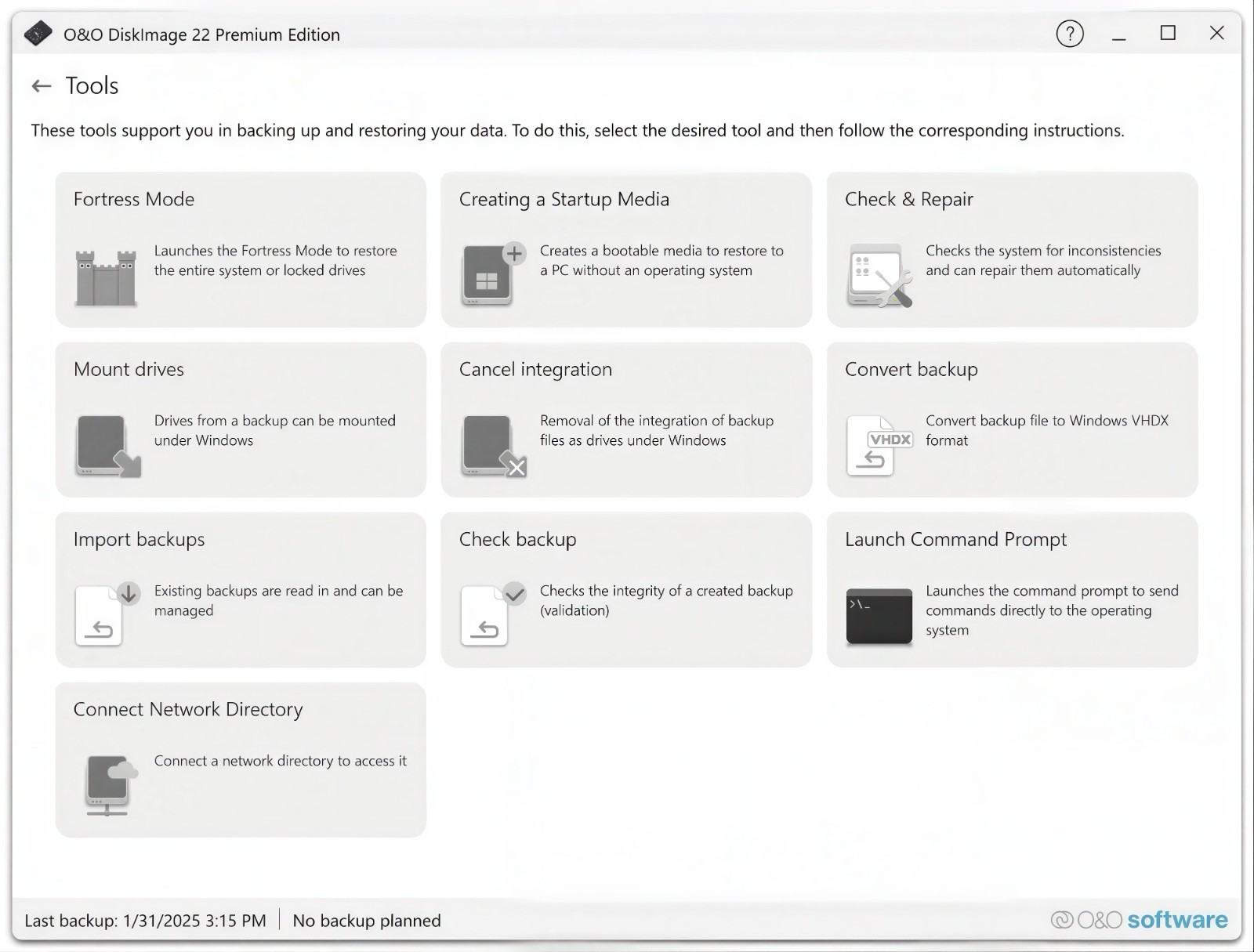 O&O DiskImage Premium Edition Bootable DVD
