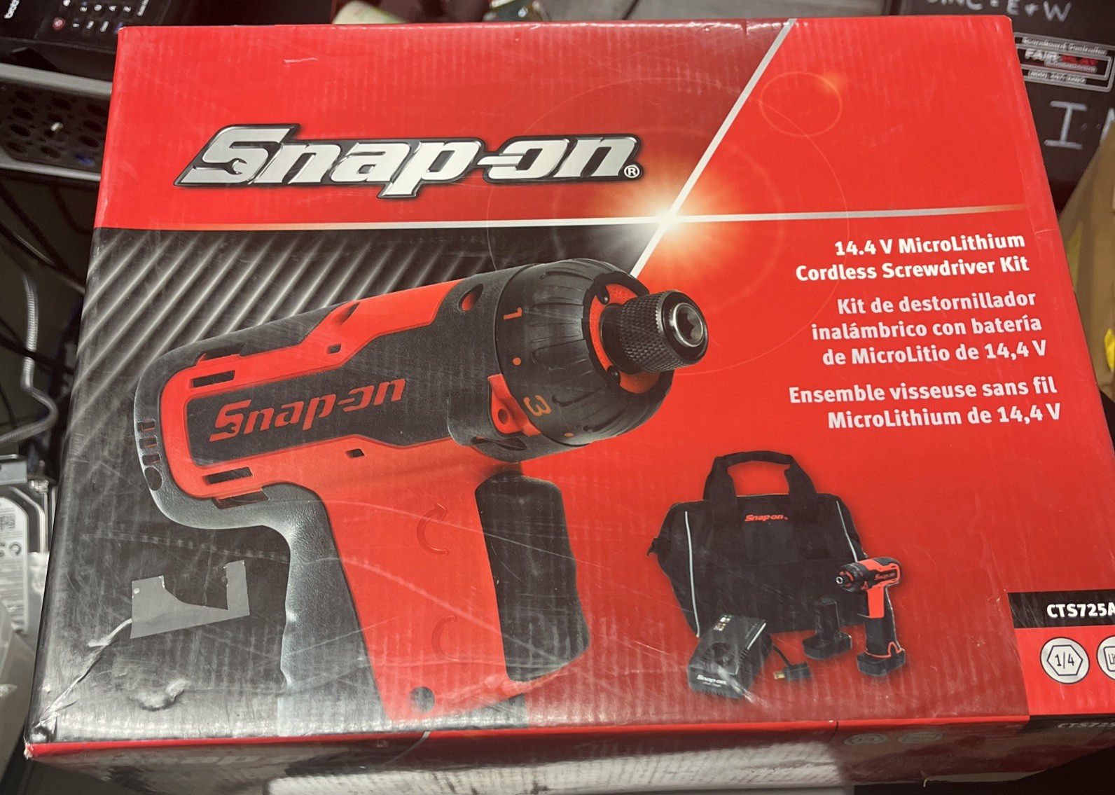 snap on 14.4v cordless screwdriver cts725a New never used