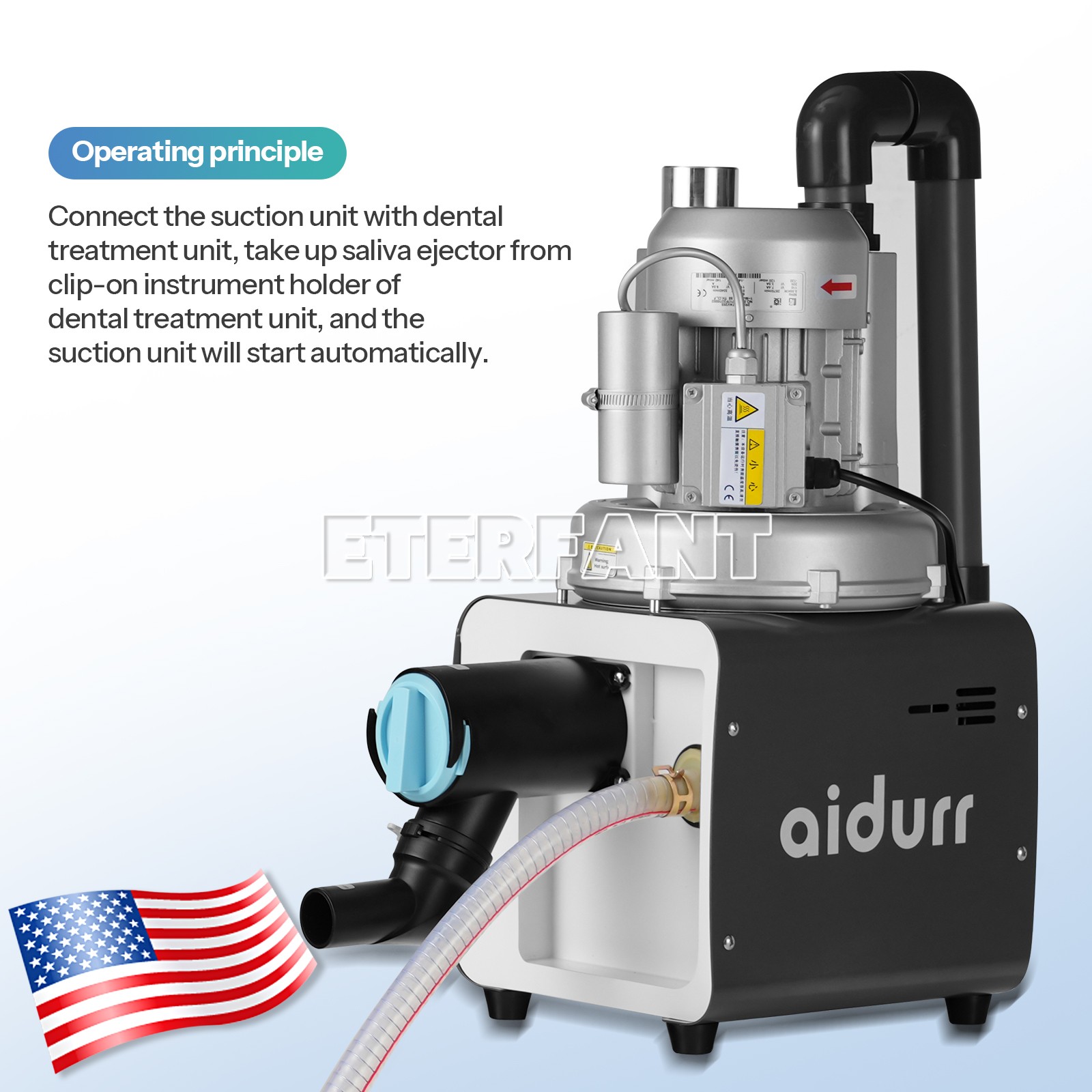 Dental Suction Machine Electric Vacuum System Suction Machine Variable Frequency