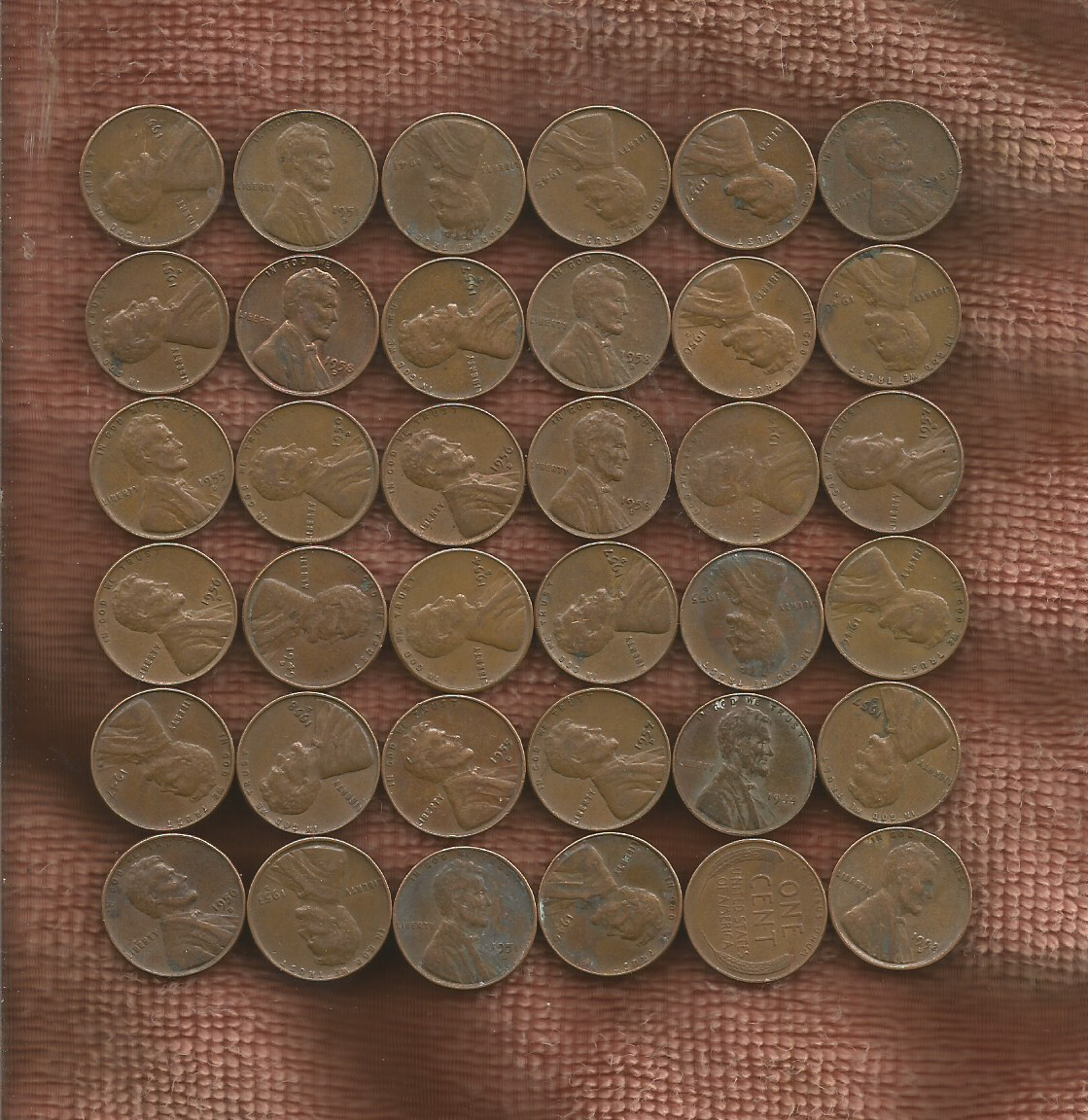 Random Year Lincoln Wheat Penny 1.25 Each per Coin 1909 to 1958 FREE US SHIPPING