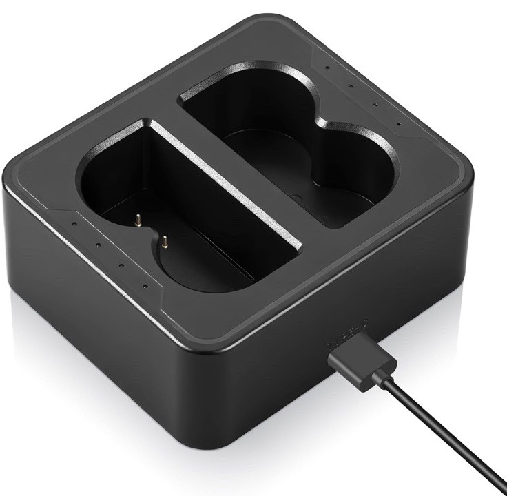 NEW Black USB Dual Port Charging Station Suitable For Ring Doorbell Batteries