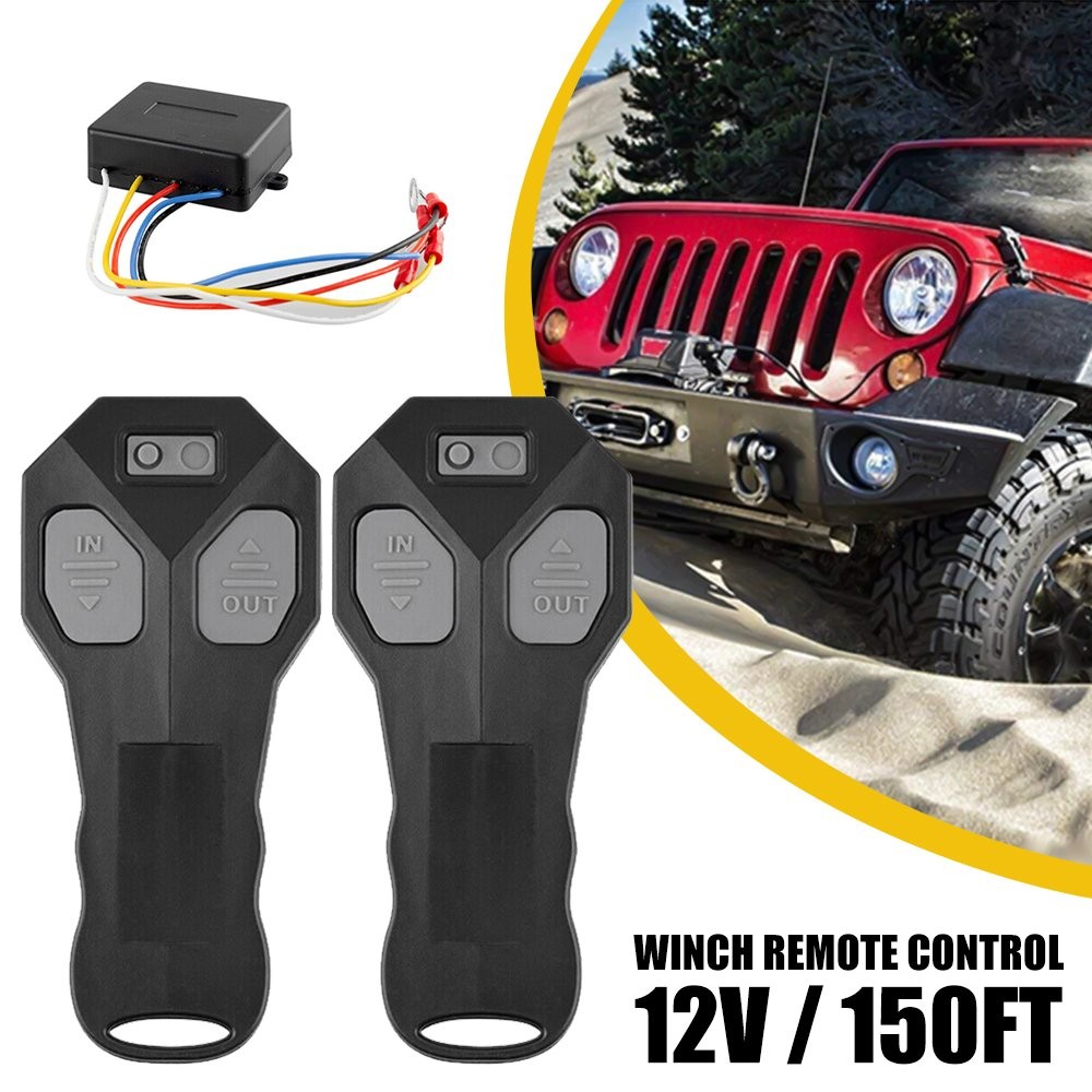 Wireless Winch Remote Control Kit For Jeep Truck ATV SUV 12V Switch Handset EOU