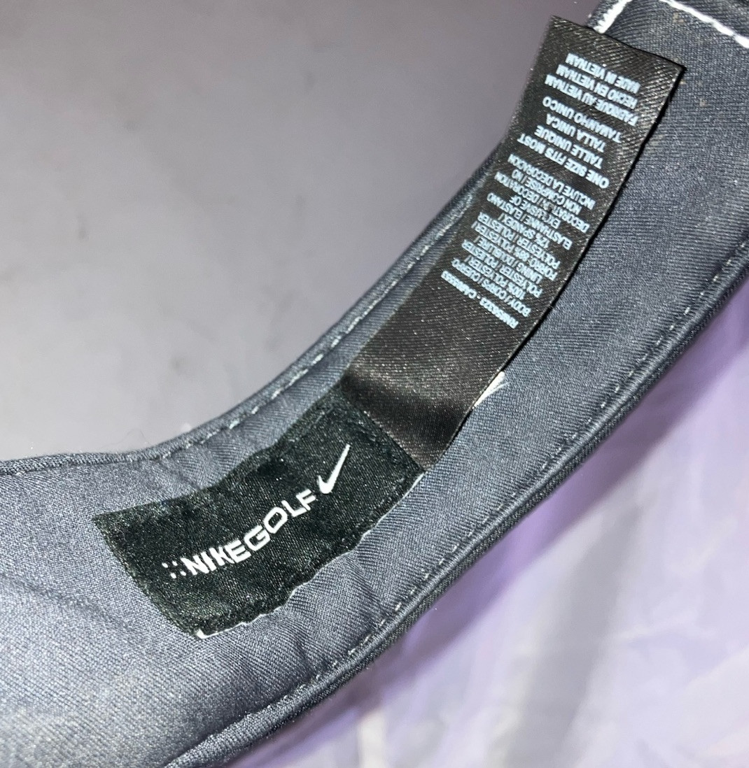 Nike Golf Seagram’s Ginger Ale Adjustable Black Sun Golf Visor