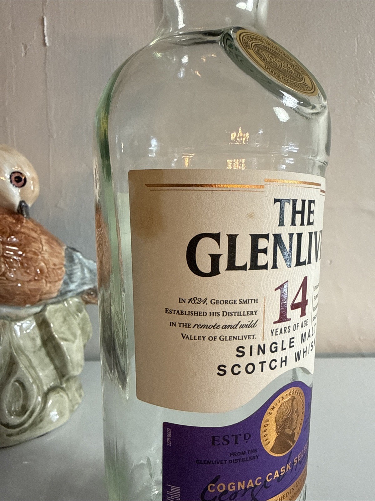 The Glenlivet 14 Years Cognac Cask Selection - EMPTY BOTTLE - Rare (as is)