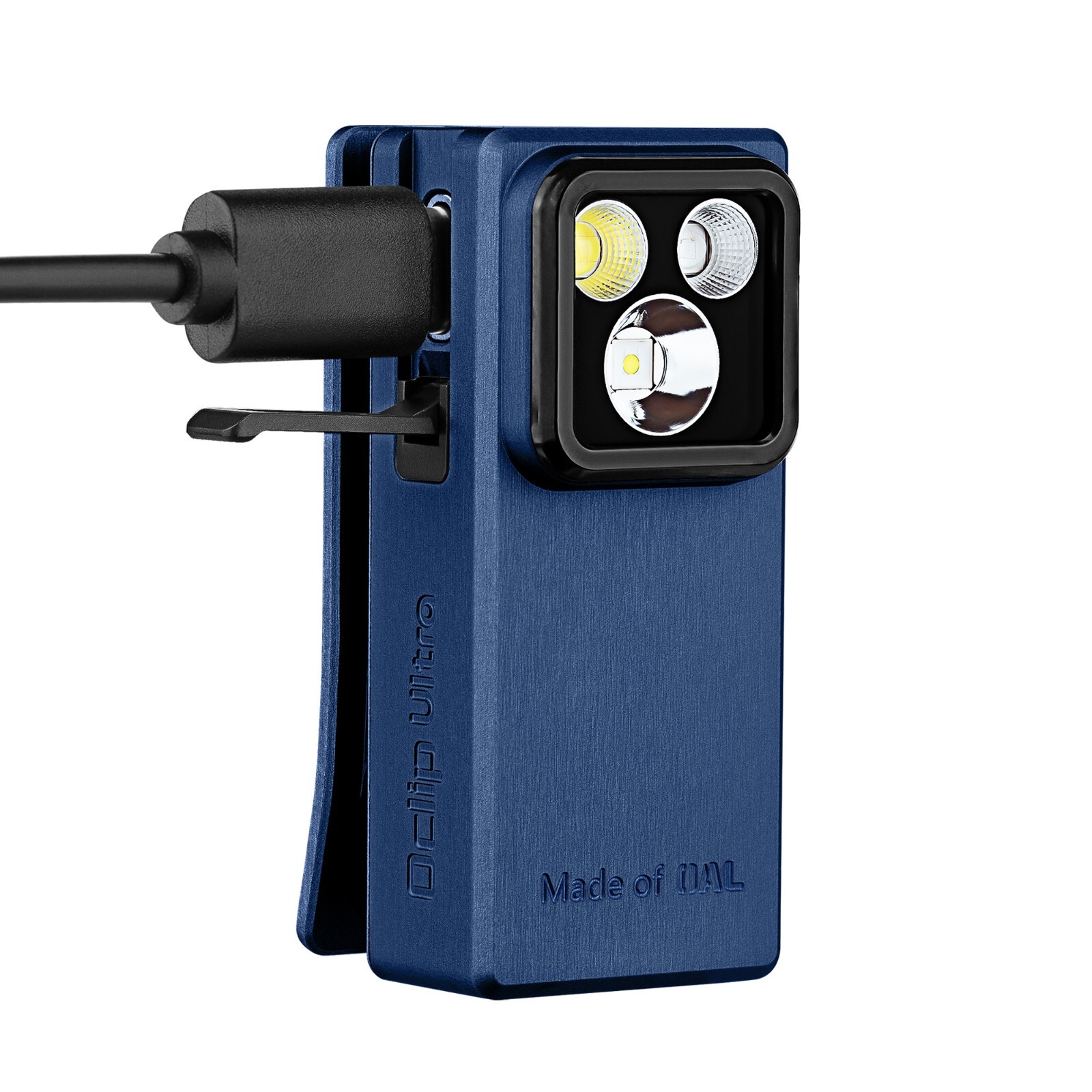 Olight Oclip Ultra 530 Lumen USB-C Rechargeable Clip-On Flashlight - Blue