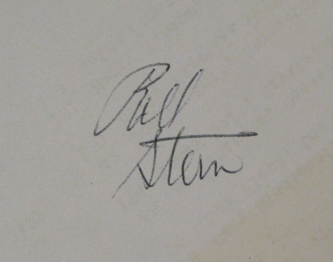 BILL STERN {1907-1971} Signed '59 US Open Pairing Sheet HOF Baseball Broadcaster
