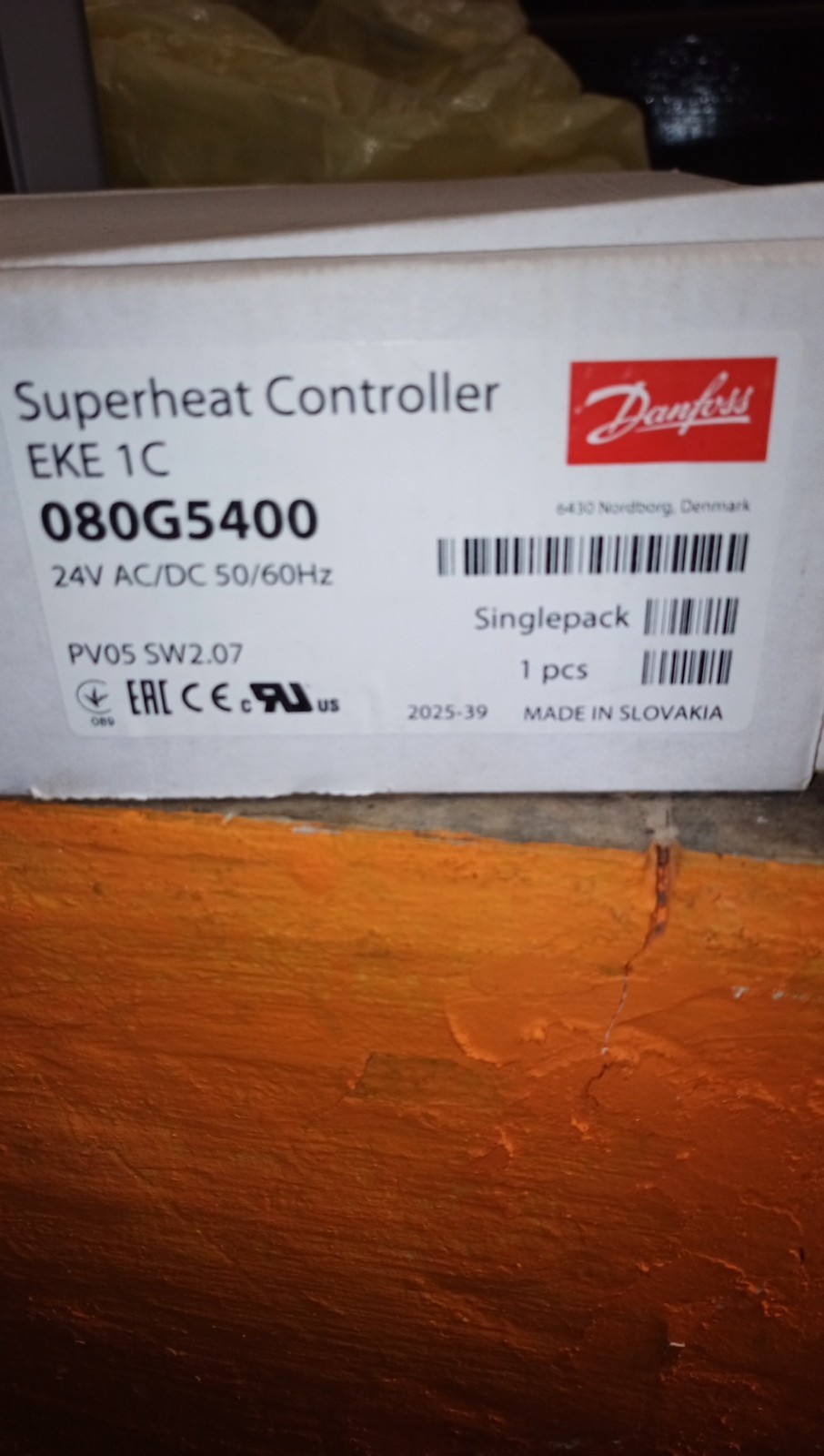 DANFOSS OVERHEATING CONTROLLER EKE 1 MOD. 080G5400