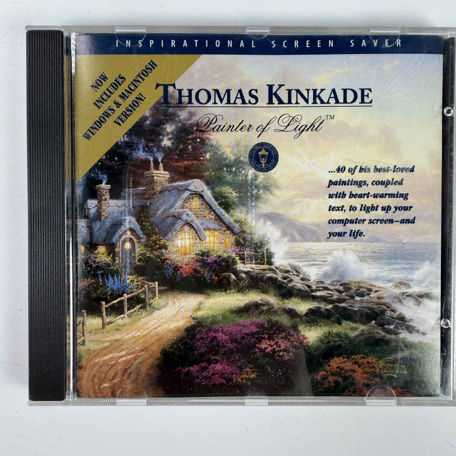 Thomas Kinkade Painter of Light Inspirational Screen Saver CD-ROM for Windows &