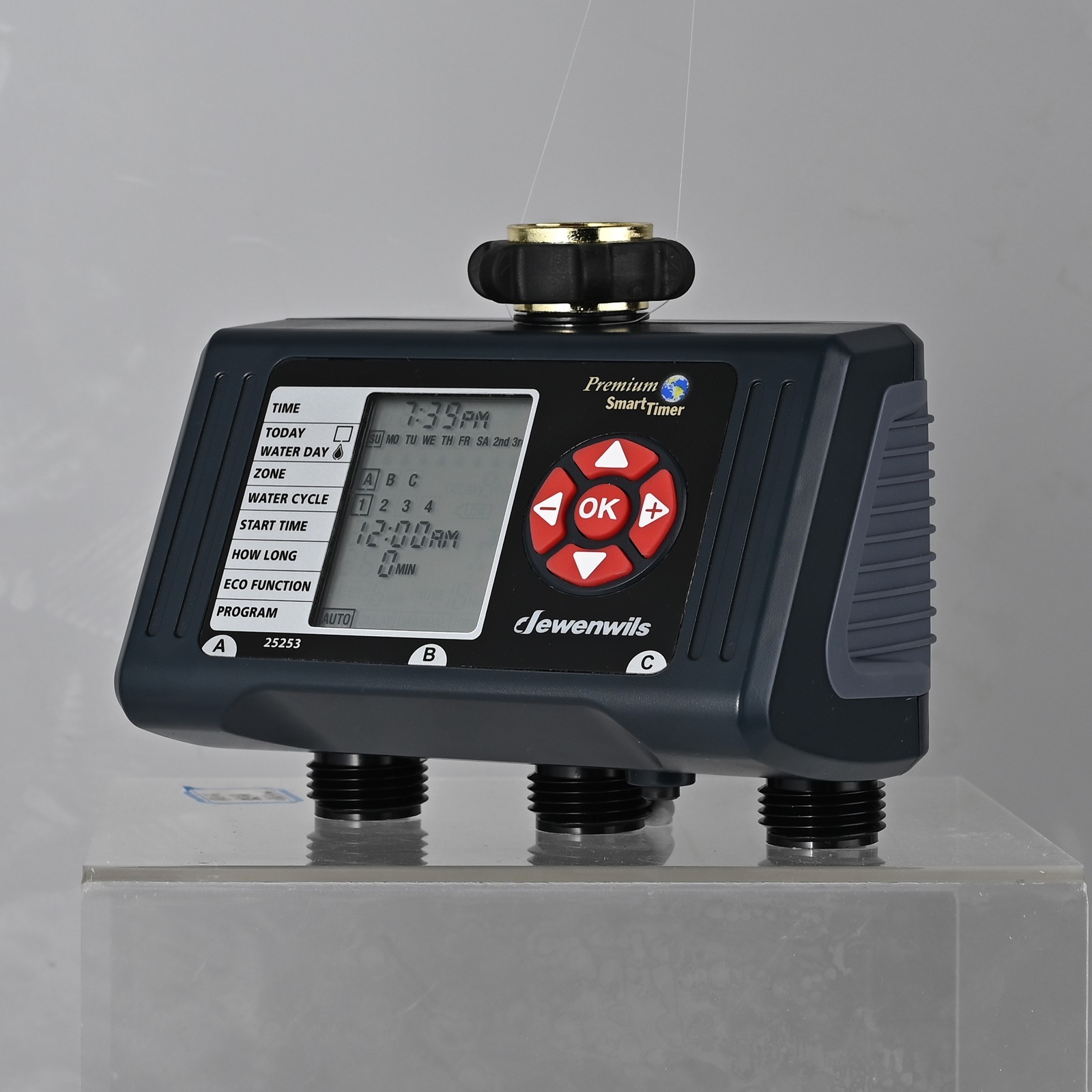 Sprinkler Timer 3 Zone,Water Timer w/ 4 Programmable Procedures for Lawn, Garden