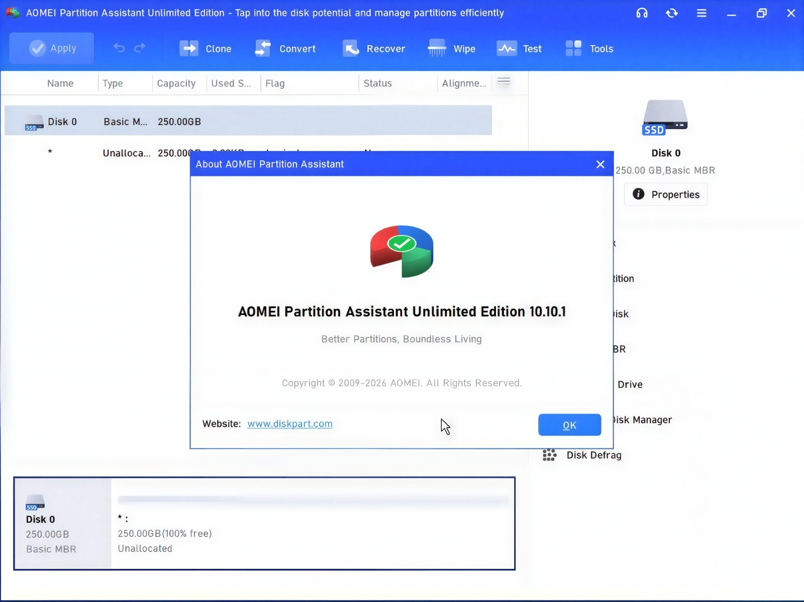 AOMEI Partition Assistant Unlimited Bootable DVD/USB
