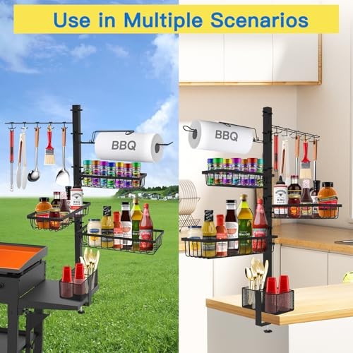Griddle Caddy Organizer for Blackstone Griddle Accessories, BBQ Grill Picnic