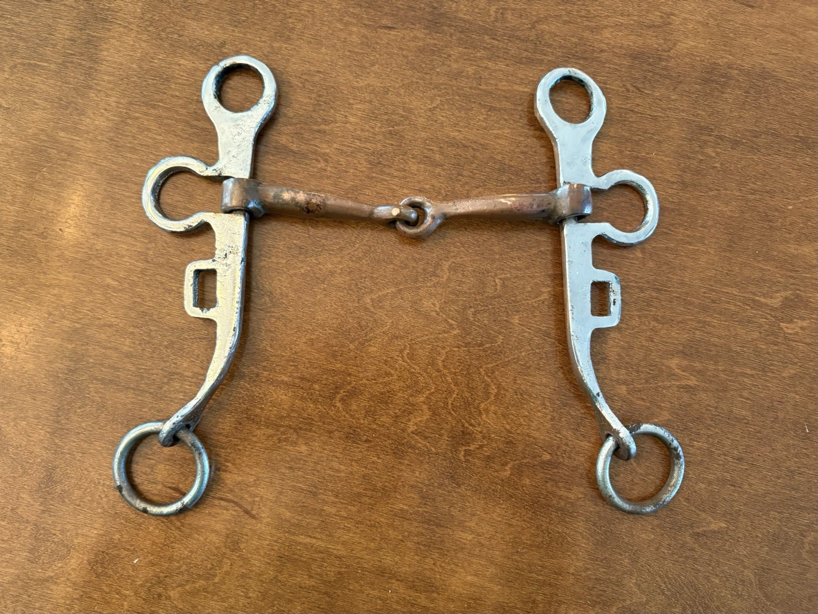 Argentine Snaffle Bit 4.75” Copper Mouth 7.25” Cheek