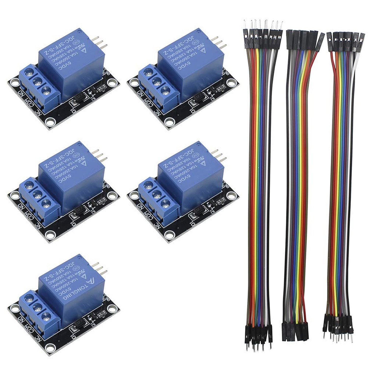 5pcs 1 Channel 5V Relay Module Board Shield KY-019 LED Indicator for Arduino ...