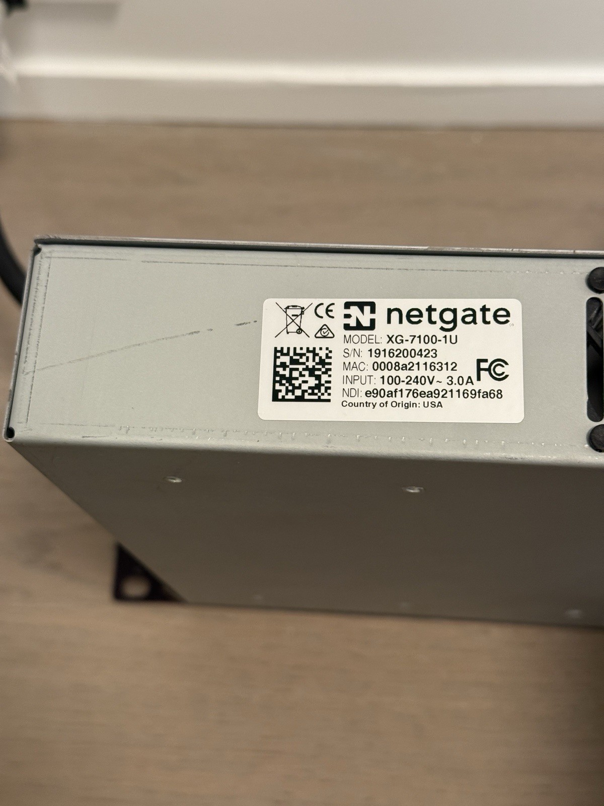 NETGATE XG-7100-1U 8GB PFSENSE SECURITY GATEWAY - TESTED & WORKING