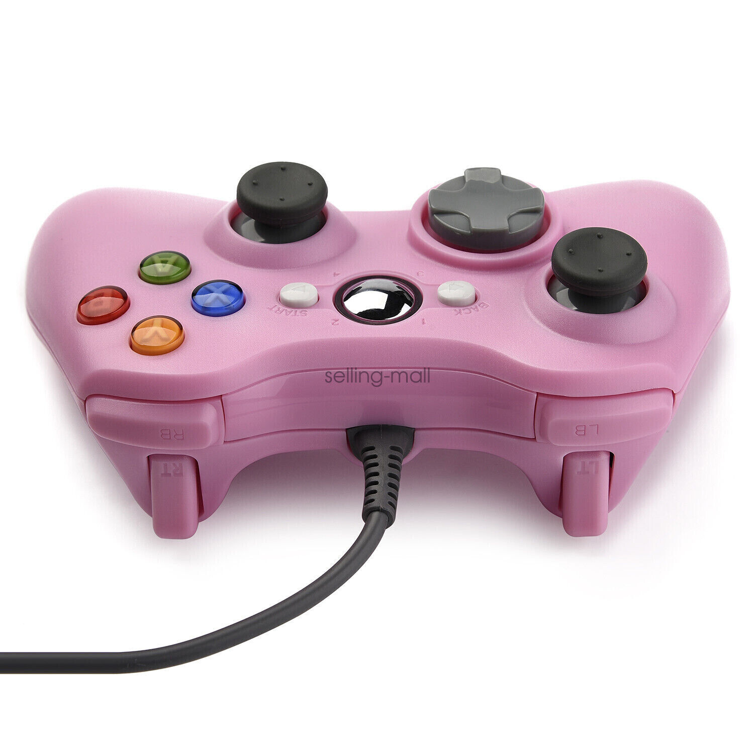 USB Wired Xbox 360 Controller Gamepad For Xbox 360 PC Windows 11 10 8 7 XP PINK