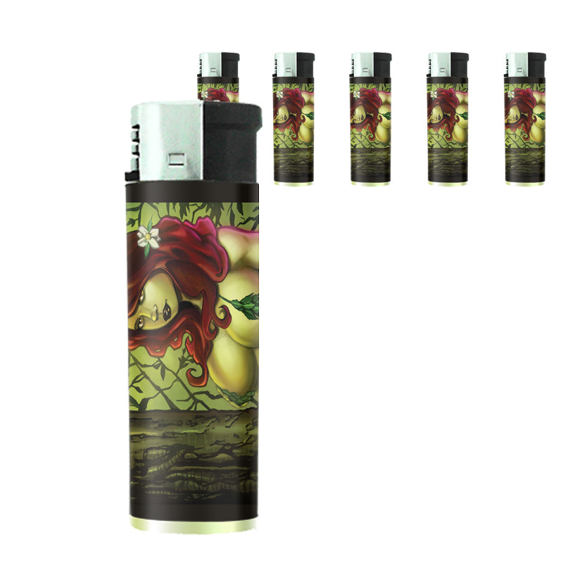 Bad Girl Pin Up D20 Lighters Set of 5 Electronic Refillable Butane