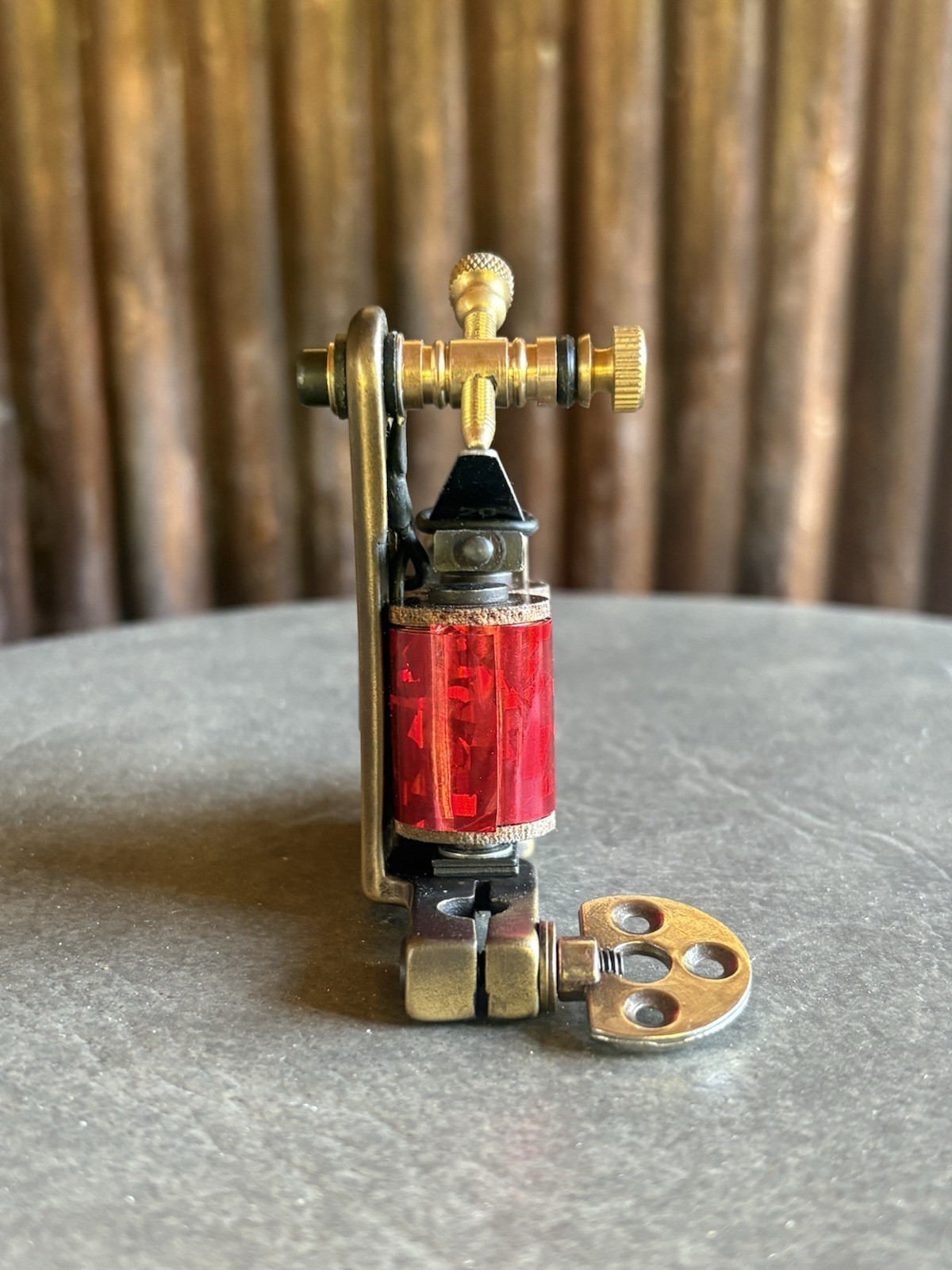 Custom Brass Tattoo Machine VTG Style Tested