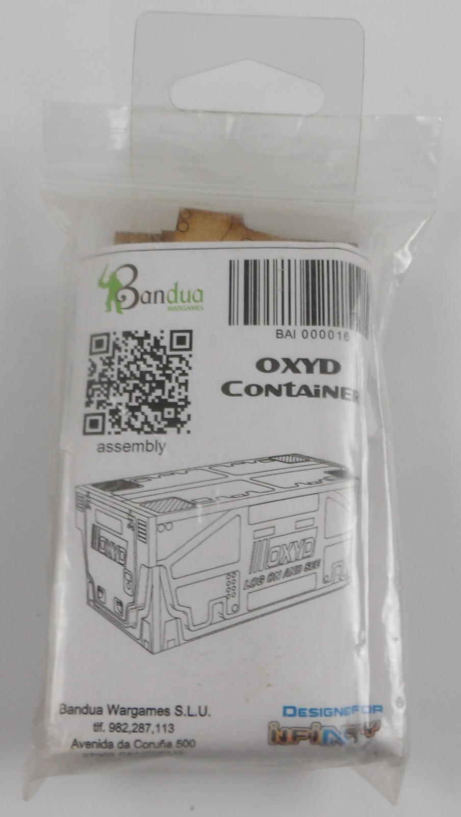 Bandua Wargames OXYD Container - Scenery designed for Infinity Corvus Belli