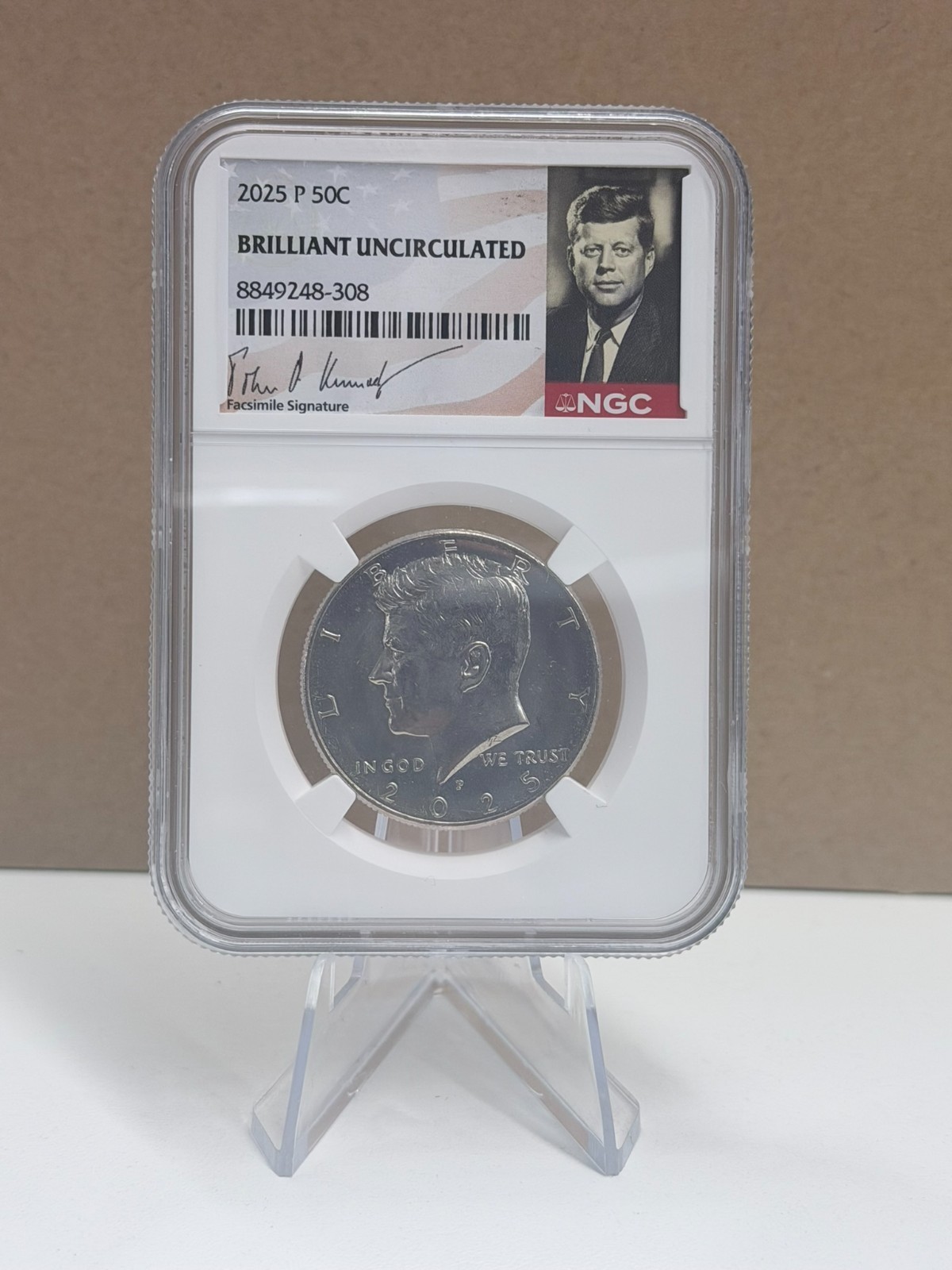 2025-P Kennedy Half Dollar 50C NGC GRADED BU w/ Picture !!GREAT GIFT!!