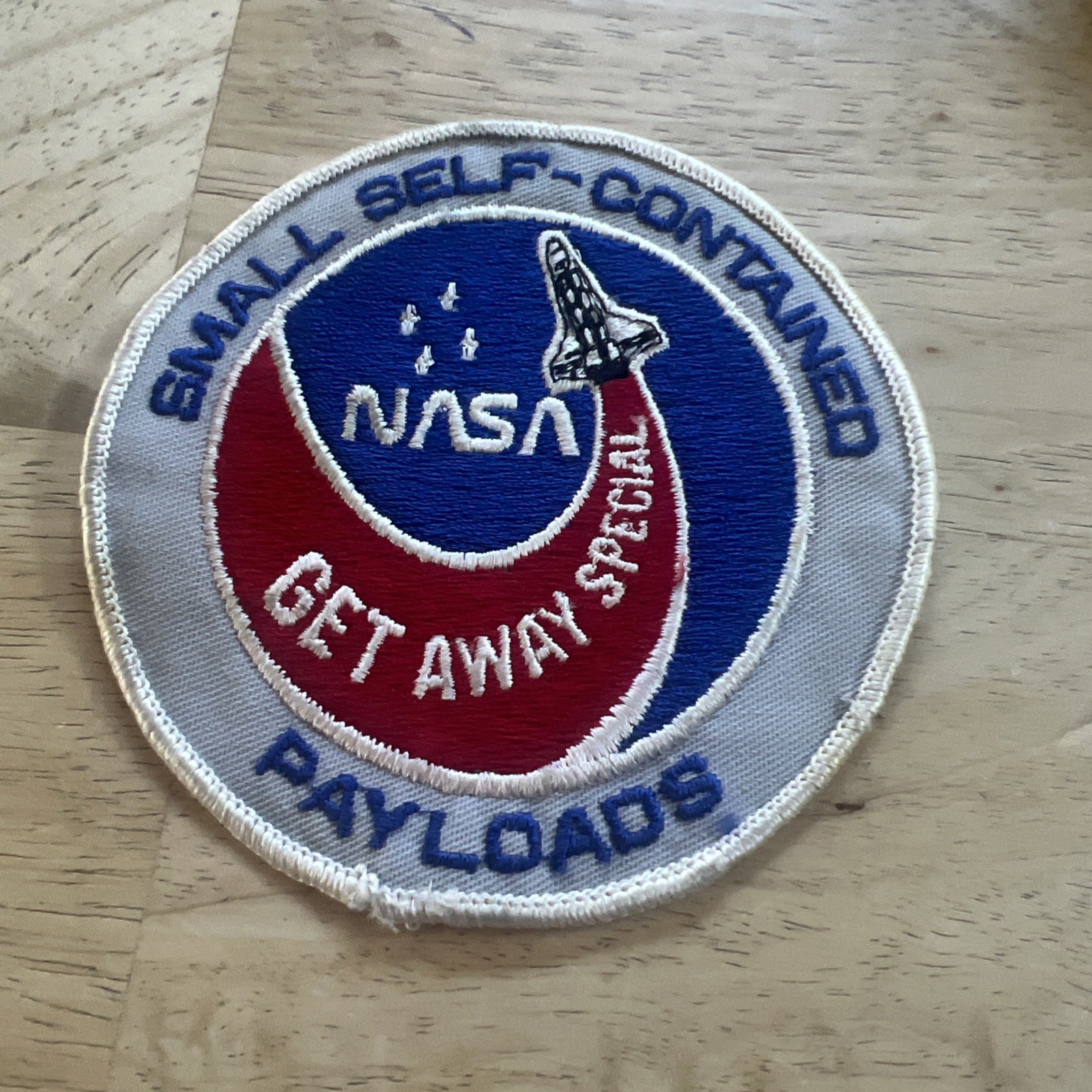 NASA Space Shuttle Small Self-Contained Payloads Get Away Special Patch
