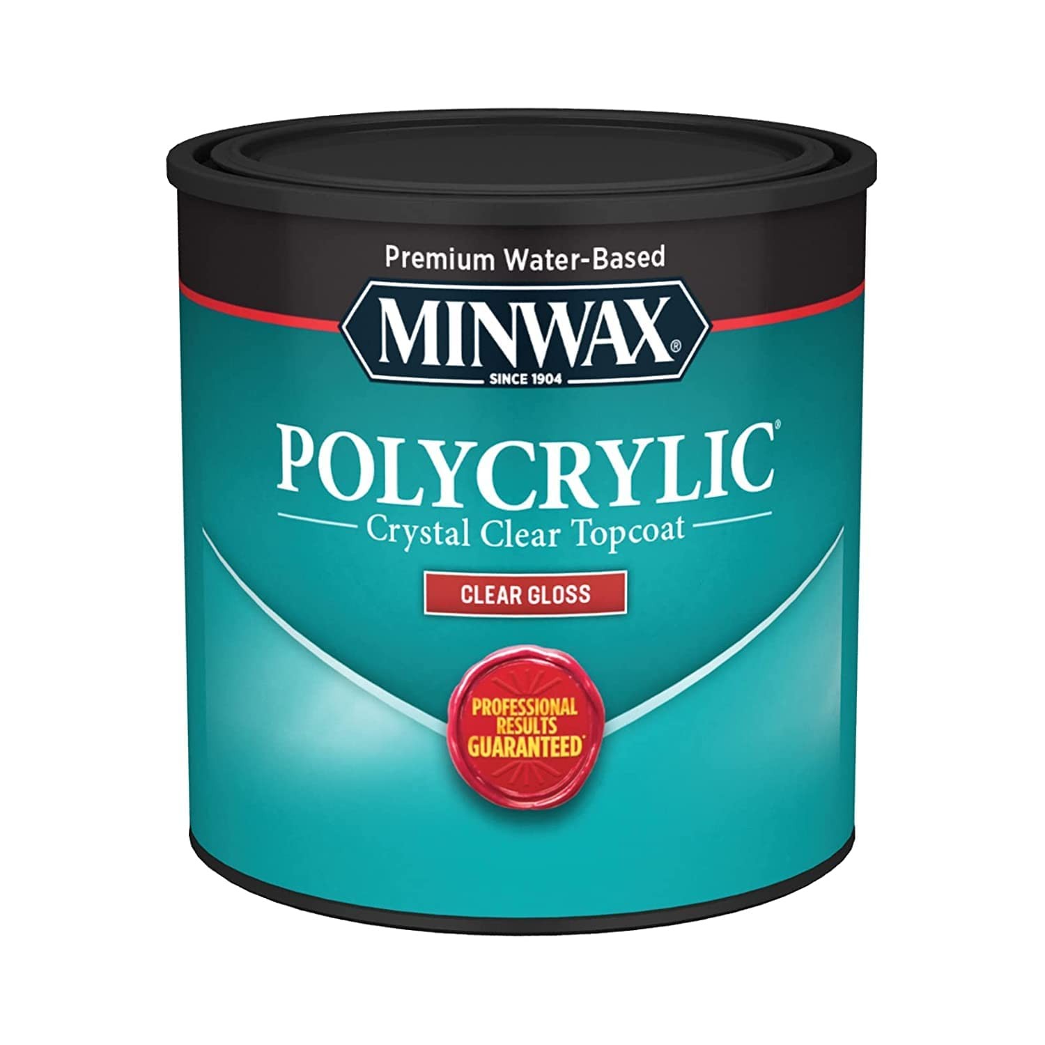 1/2 Pt Minwax 25555 Clear Polycrylic Water-based Protective Finish Glo