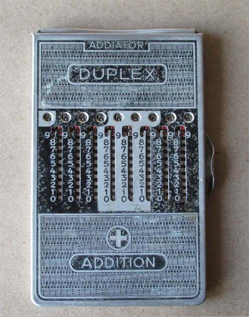ANTIQUE GERMAN MECHANICAL CALCULATOR SLIDE ADDER ADDIATOR/SUBTRACTOR DUPLEX