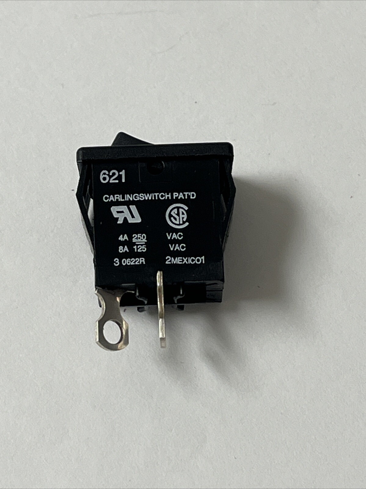 62111916-0-0-N Carlingswitch 4a 250v / 8a 125v Rocker Switch  On-None-Off