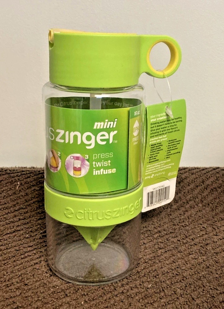 Kidzinger Mini citrus zinger 16 oz. - Yellow & Green - CZ16G