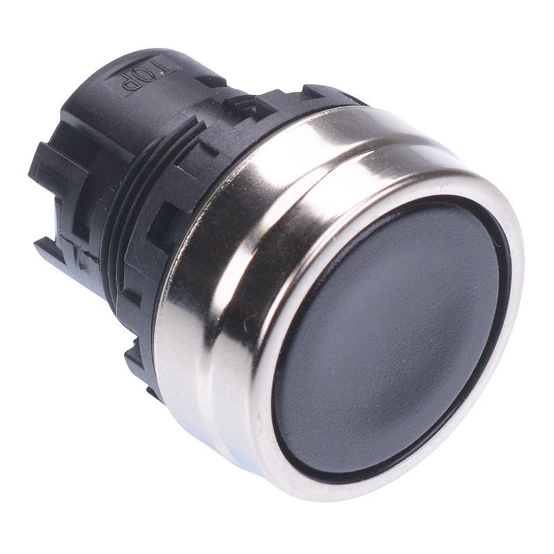YW4B-M1B IDEC Black 22mm Momentary Metal Push Button Bezel for YW Series