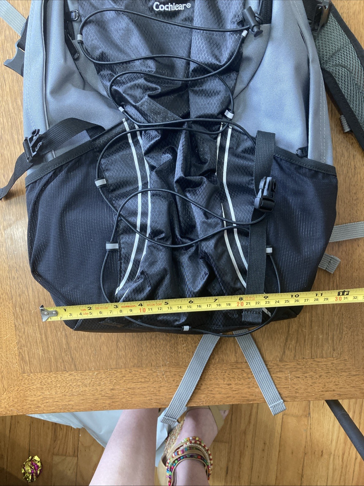 COCHLEAR Recipient Backpack Rucksack Grey Gray Black Bag P743078 24L NWOT