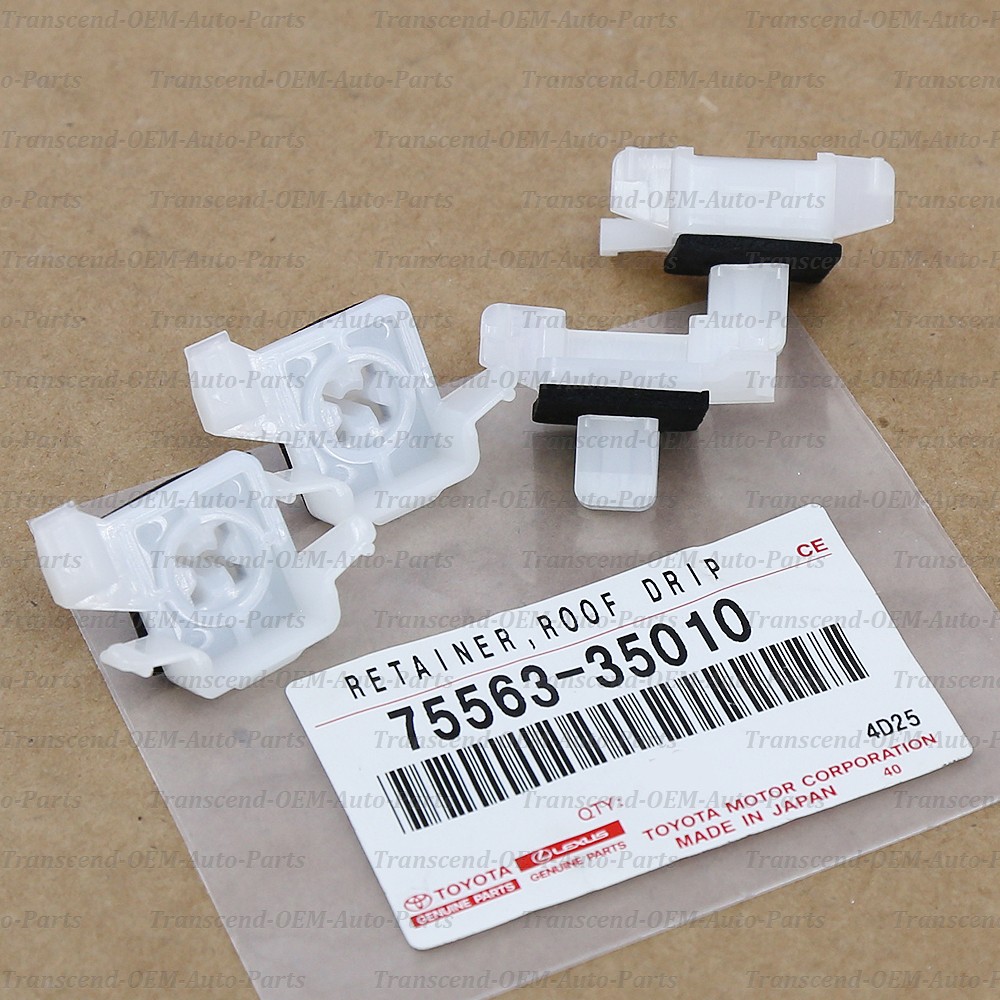 75563-35010 GENUINE OEM WINDSHIELD REVEAL MOULDING RETAINER CLIPS 4PC FJ CRUISER