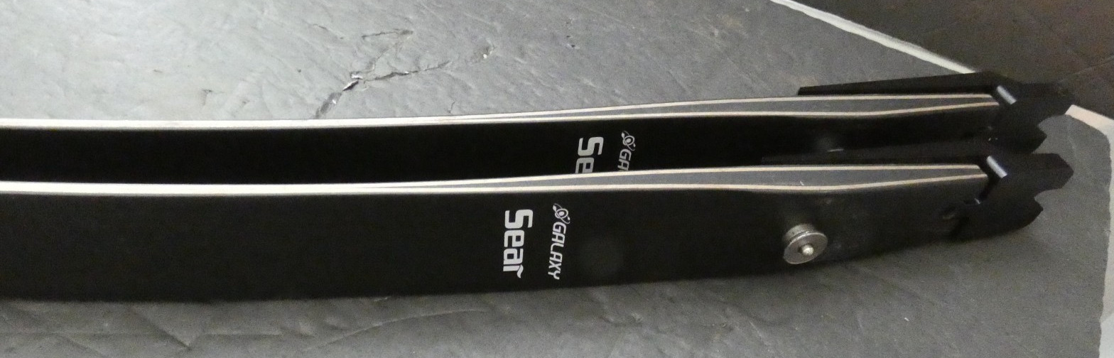 VINTAGE PAIR GALAXY SEAR  RECURVE BOW LIMBS