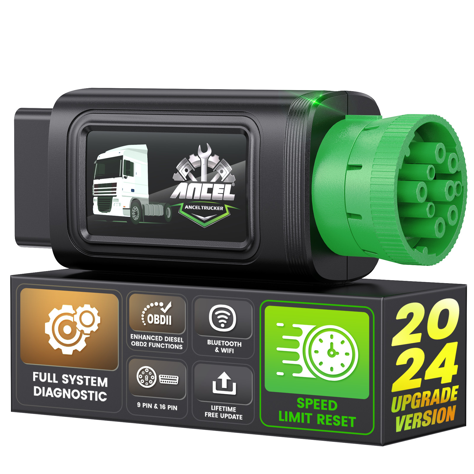 Diesel Heavy Duty Truck Scanner Speed Limit Reset for Cummins CAT OBD Diagnostic