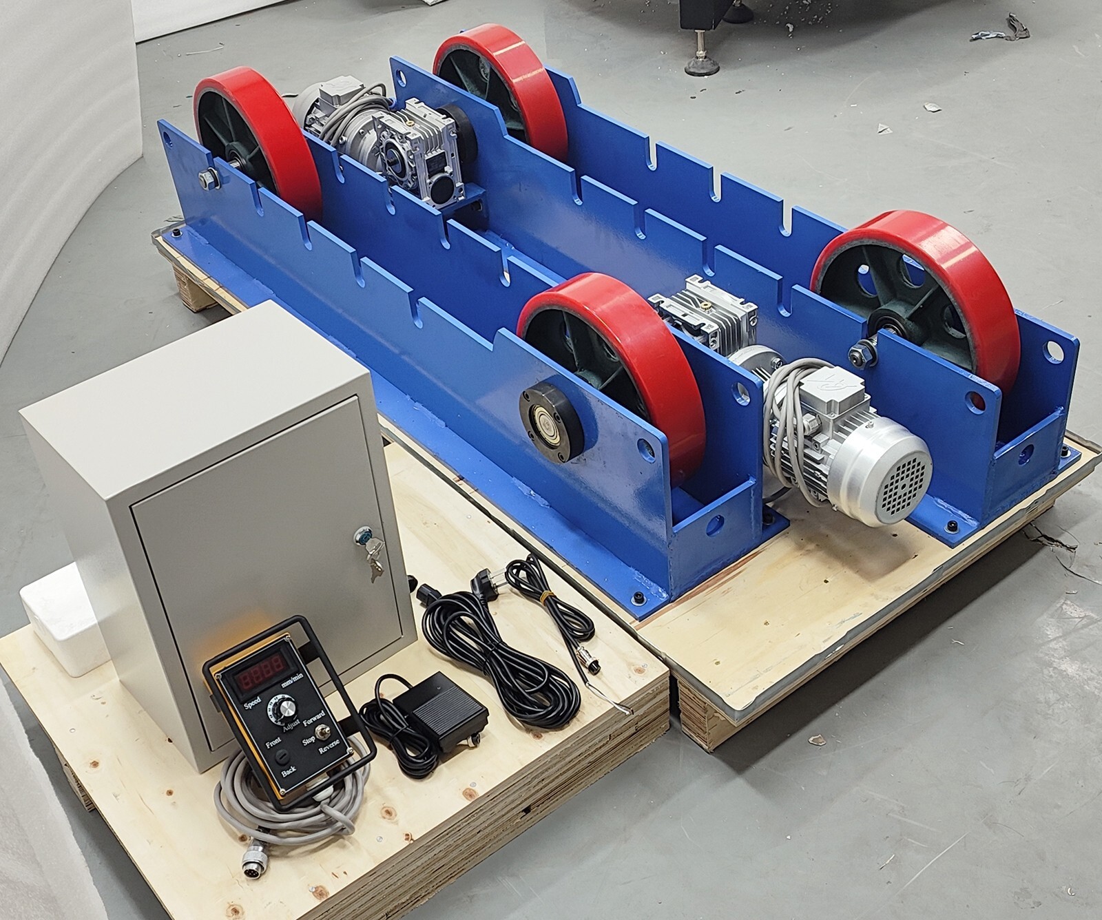 3000KG/3T Tank Turning Rolls Linkage Rotary Welding Roller Support Welder 220V
