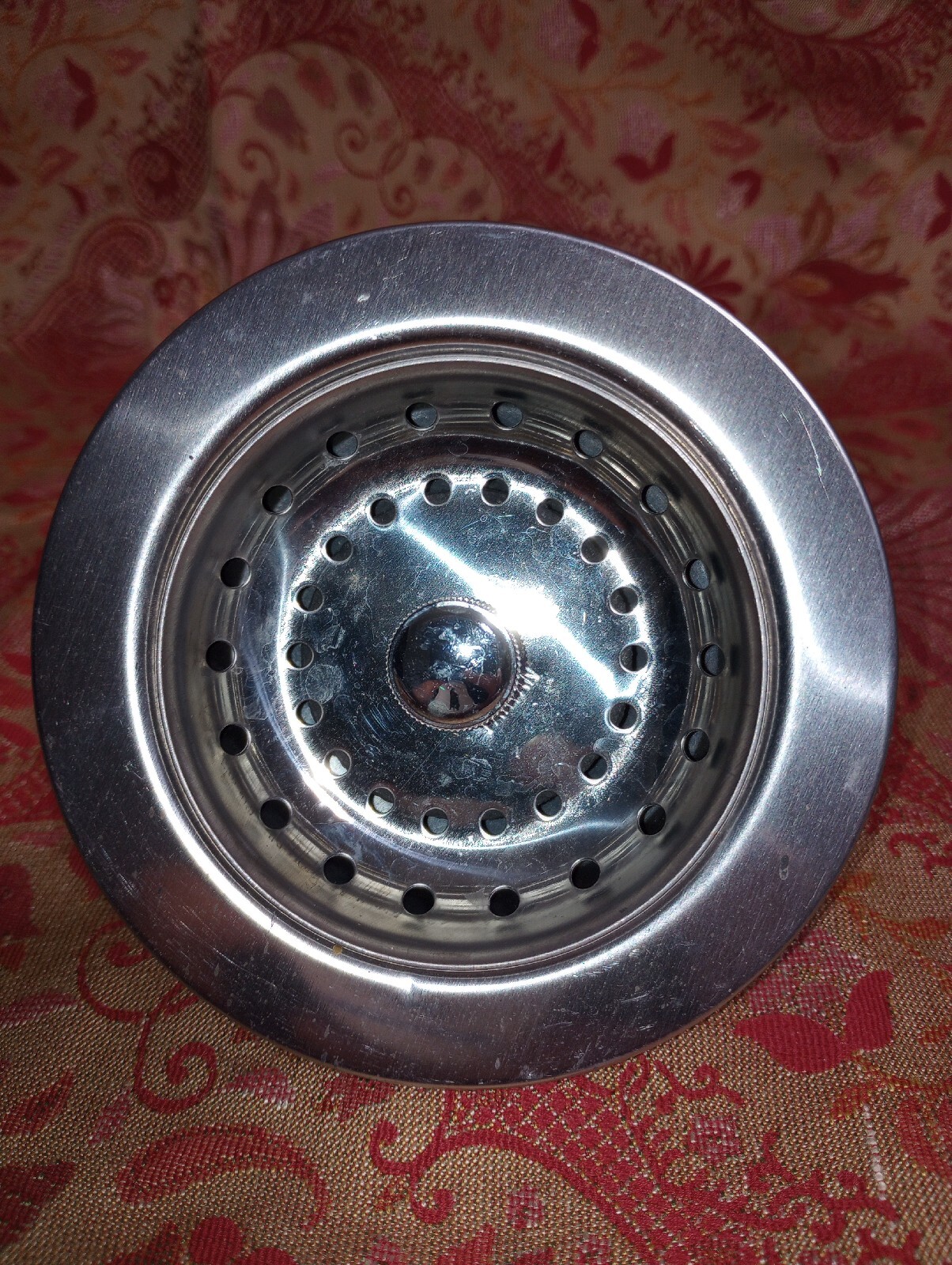 Kitchen Sink Strainer Fits 3-1/2"-4" Opening, Stainless Steel