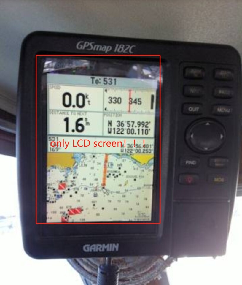 1 pcs LCD For GARMIN GPSMAP 182C MARINE CHART PLOTTER FISHFINDER GPS Replacement