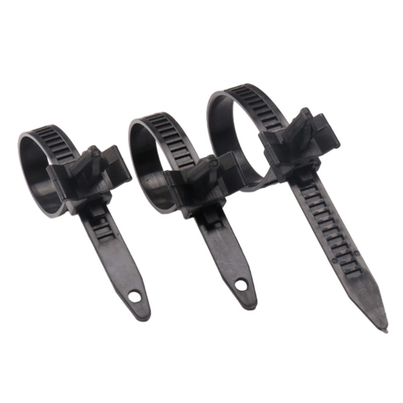 100pcs Self-locking Cable Tie Car Chassis Bundling Wire Harness Clips Fasteners