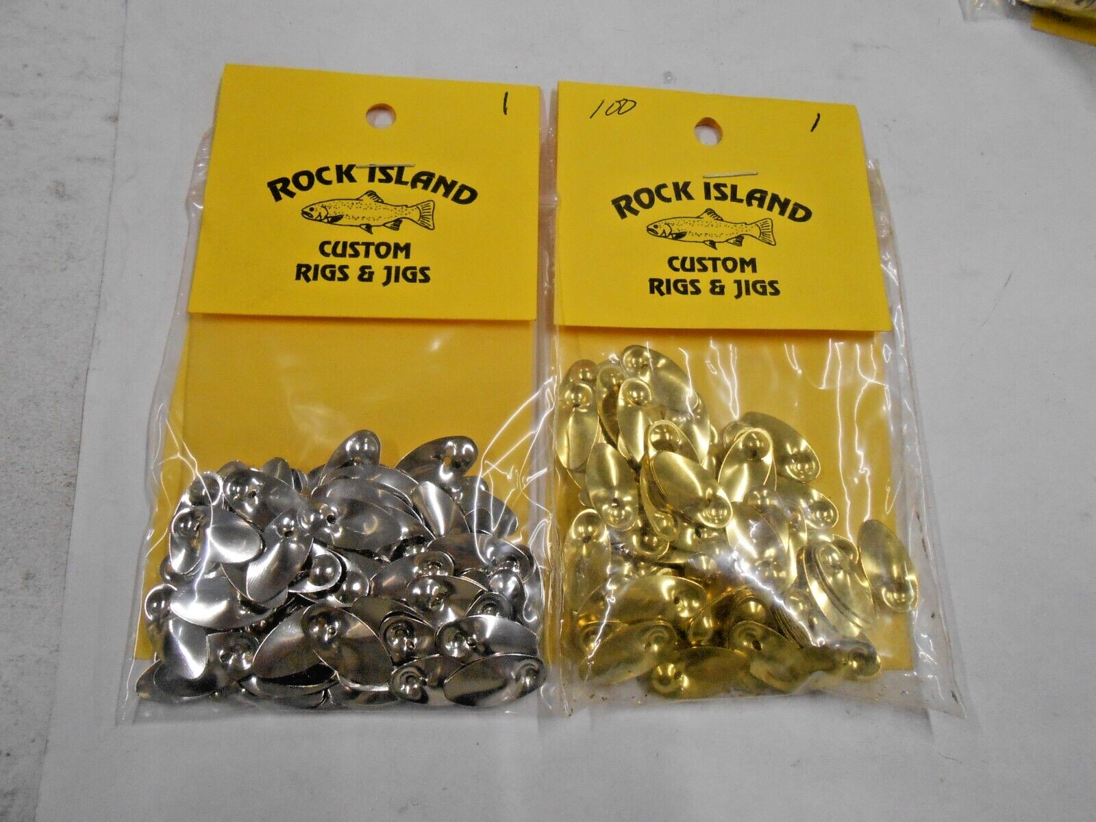 ROCK ISLAND # 1 IN-LINE SPINNER BLADES  100 CT