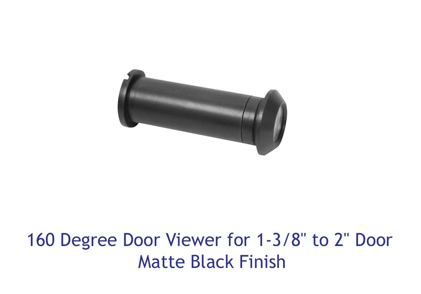 Cal-Royal ULDV-160 Matte Black Door Viewer 160 Degree View Peep Hole Free Ship