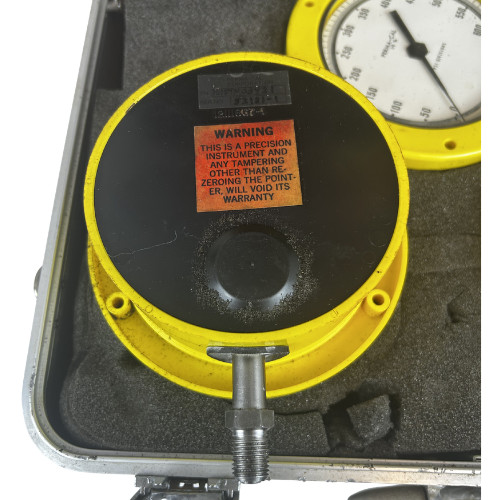 PERMA-CAL Process Gauges Set 3 Yellow Gauges w/Case industrial